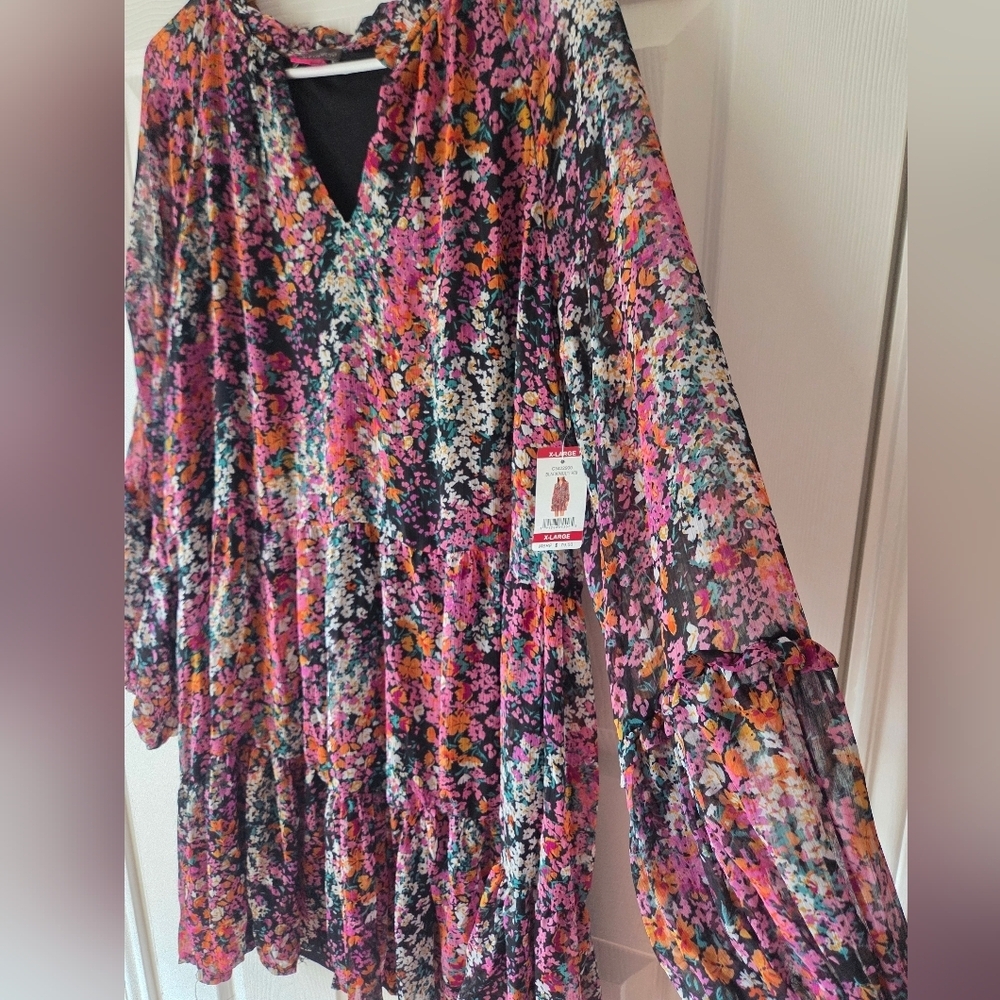 VINCE CAMUTO Dress XL NWT Floral $79 - Picture 4 of 9